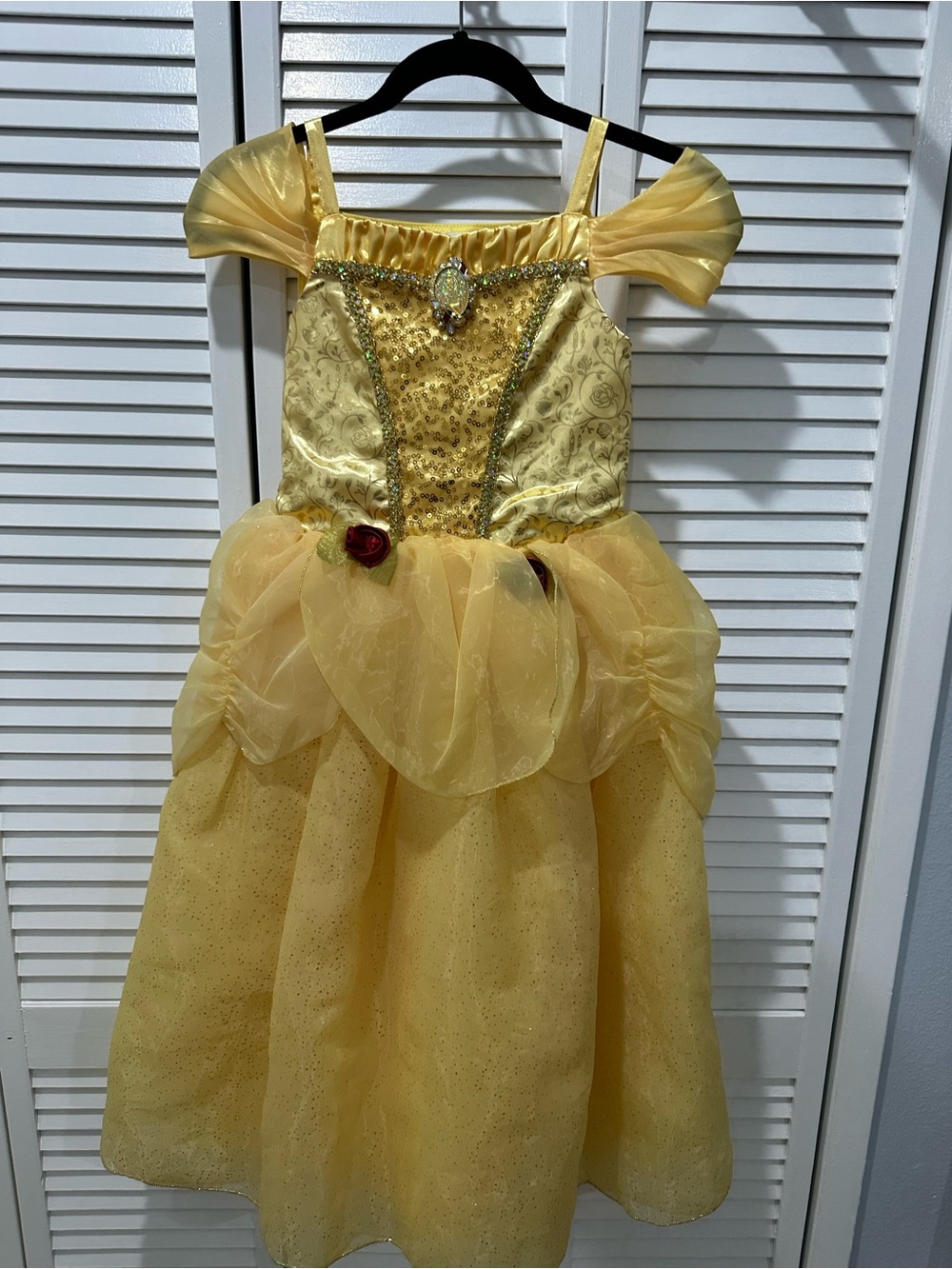 Disney Yellow Belle-Inspired Princess Dress Costume